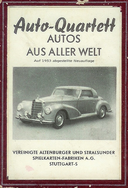 Autos aus aller Welt, 1953, Auto-Quartett