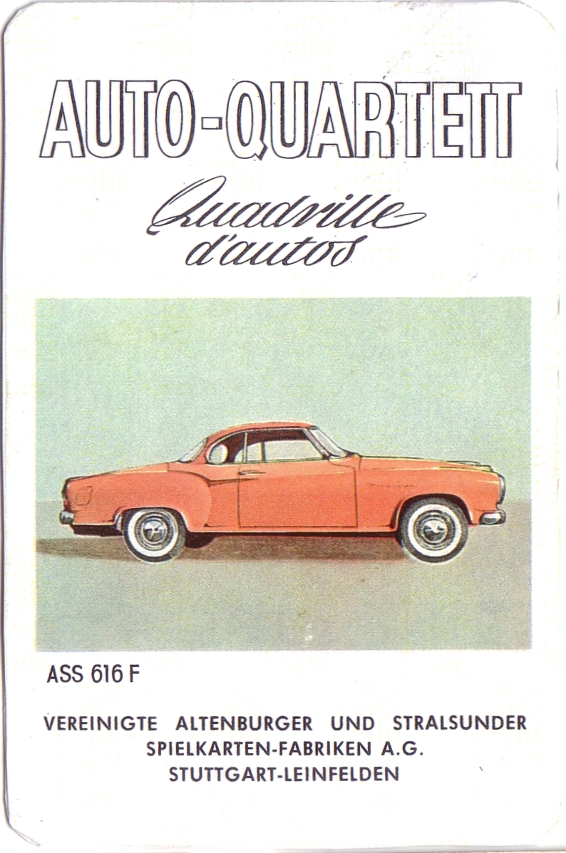 ASS Auto-Quartett, Quadrille d'autos 1959
