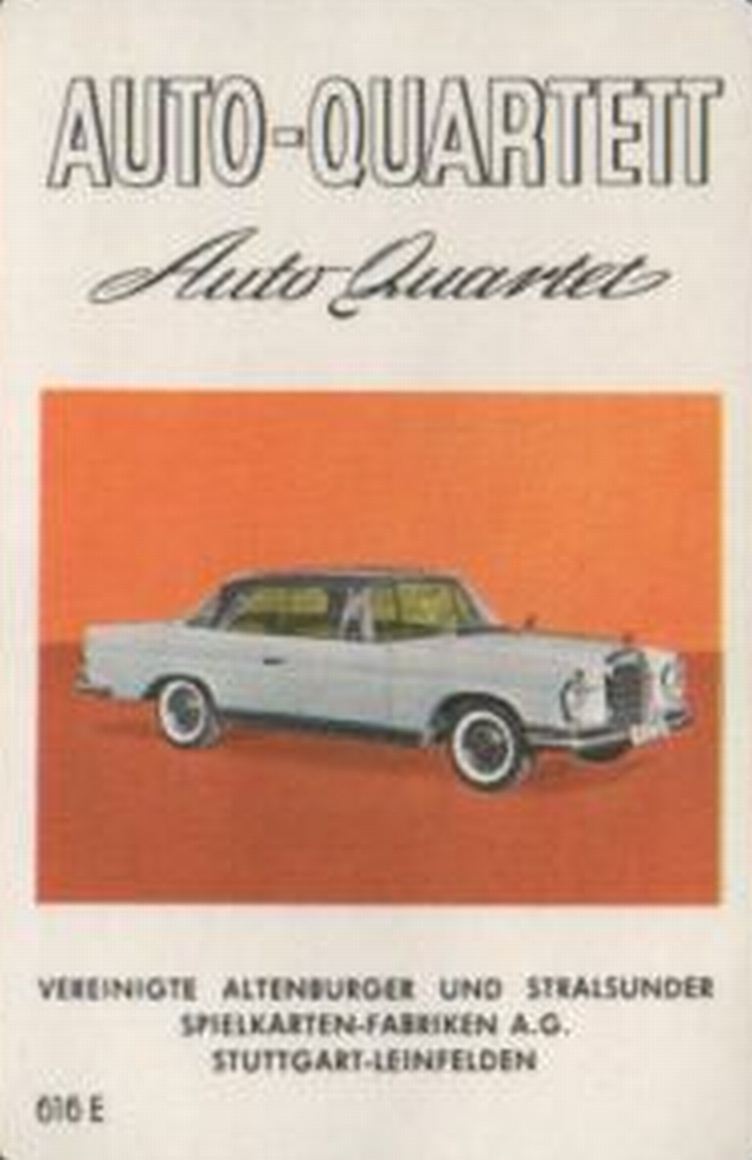 Auto-Quartett, 1962, Mercedes 220 SE