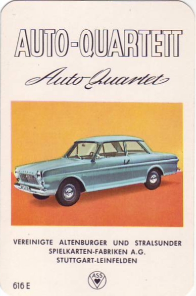 Auto-Quartett, 1963, Ford 12M