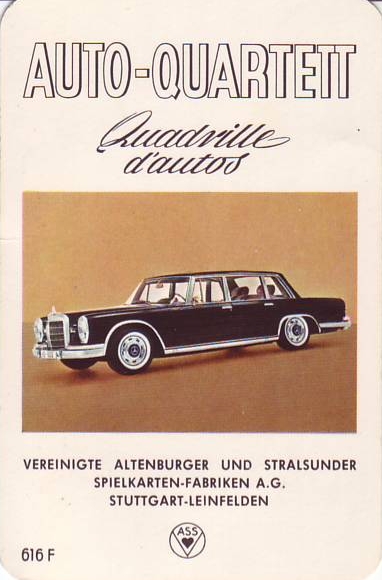 Auto-Quartett, 1964, Mercedes Benz 600