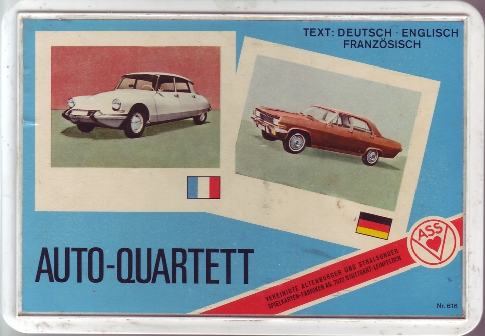 1965 Großbox ASS Auto-Quartett 1965 Großbox