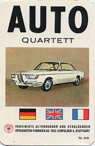Auto-Quartett, 1966, BMW 2000 CS