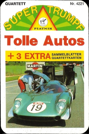 Piatnik Super Trumpf 4221 1977, Tolle Autos