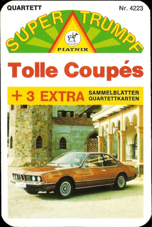 Piatnik Super Trumpf 4223 1977, Tolle Coupes