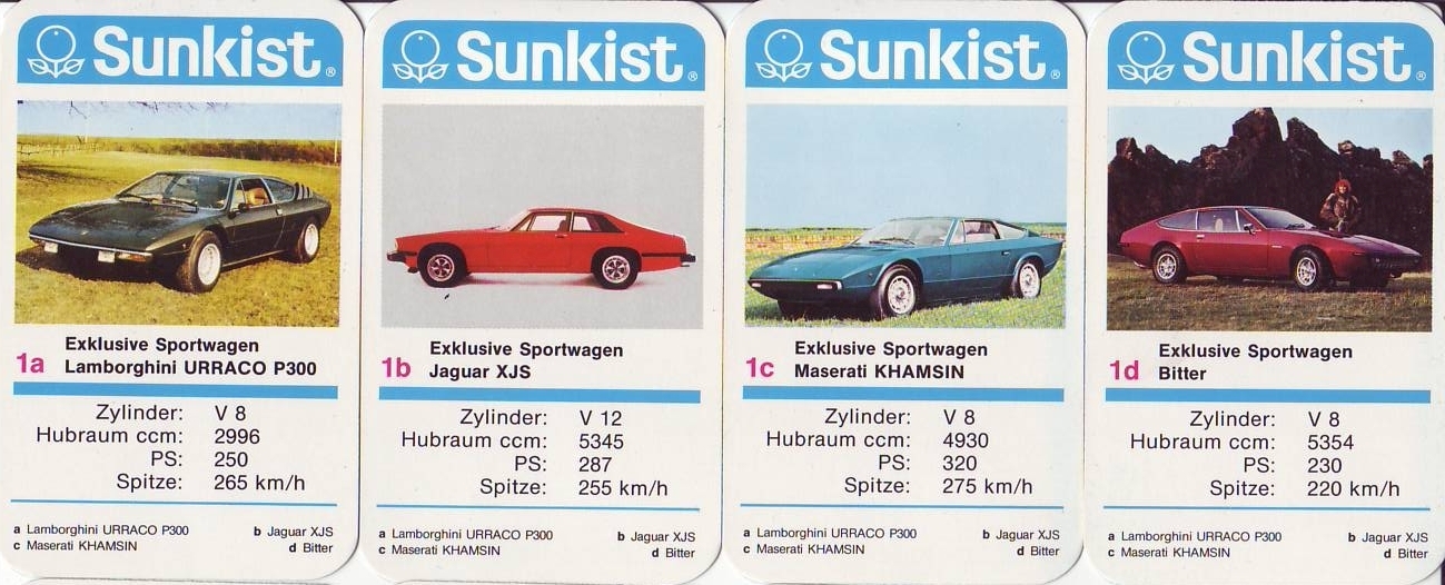 Sunkist Autoquartett