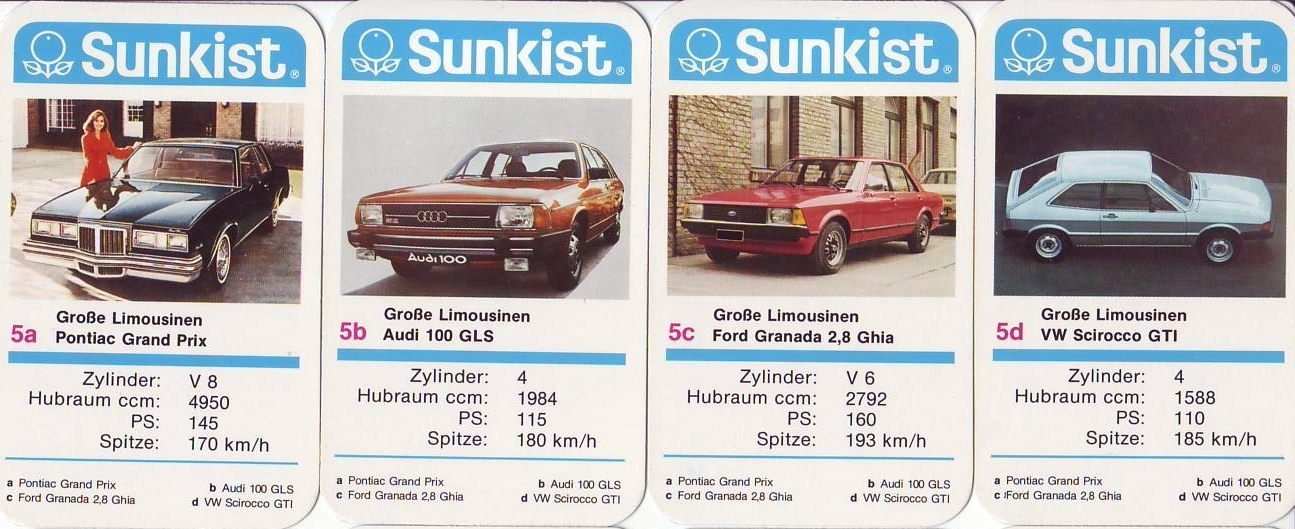 Sunkist Autoquartett