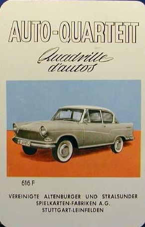 ASS Auto-Quartett, Quadrille d'autos 1960